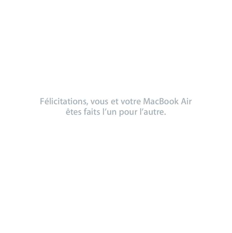 Notice APPLE MACBOOK AIR microordinateur portable Trouver une solution à un problème APPLE Notice APPLE MACBOOK AIR microordinateur portable Trouver une solution à un problème APPLE