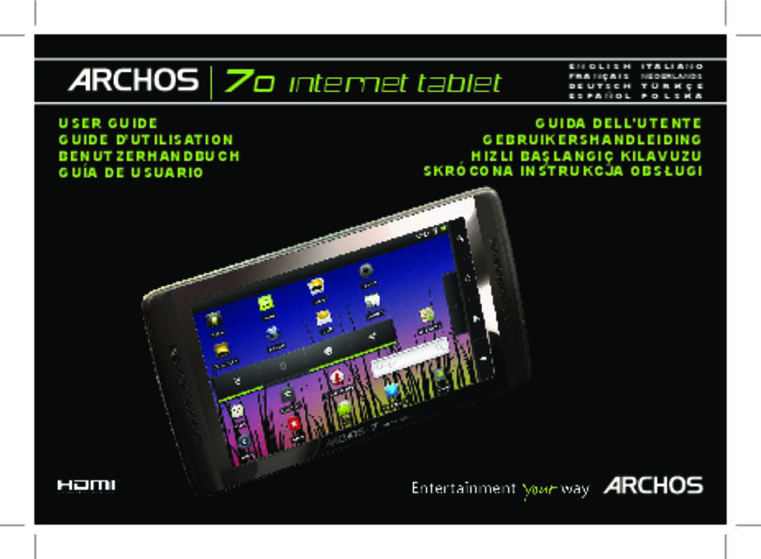 Notice ARCHOS 70 IT 2 - lecteur mp3 Trouver une solution à un problème