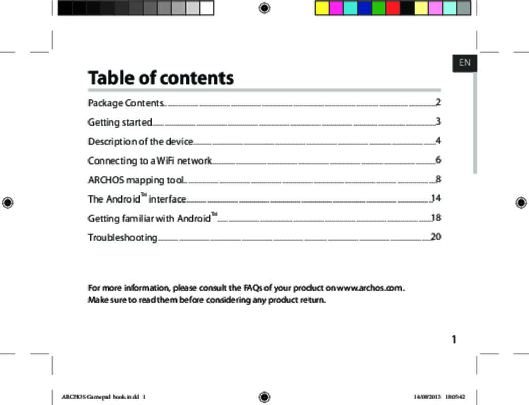 Comment Supprimer Un Schema De Verouillage Sur Tablette Archos Notice ARCHOS GAMEPAD 2 - tablette Trouver une solution à un problème ARCHOS GAMEPAD 2 mode d'emploi ARCHOS GAMEPAD 2 Français