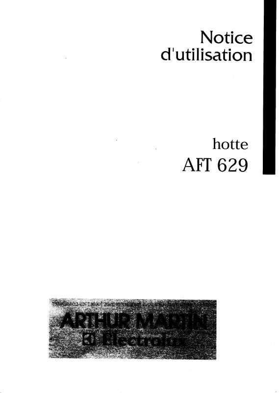Mode d'emploi ARTHUR MARTIN AFT629B