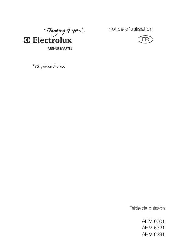 Mode d'emploi ARTHUR MARTIN AHM6321W