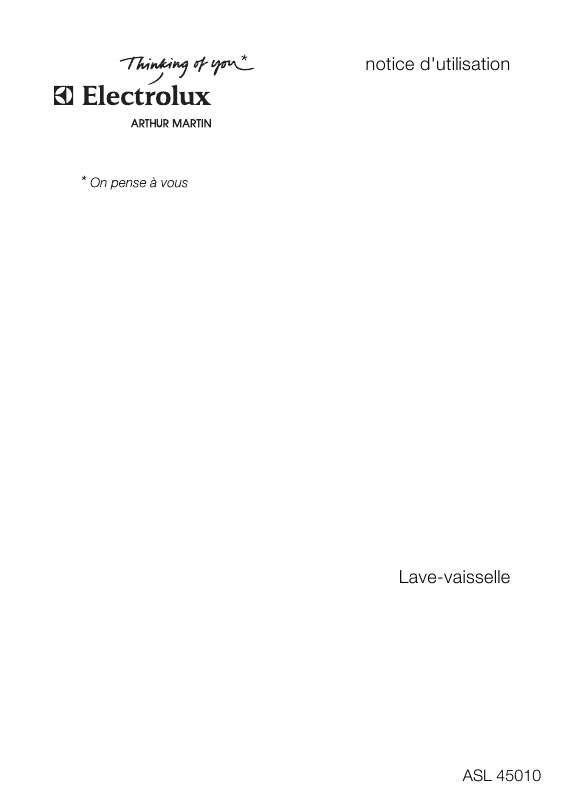 Mode d'emploi ARTHUR MARTIN ASL45010