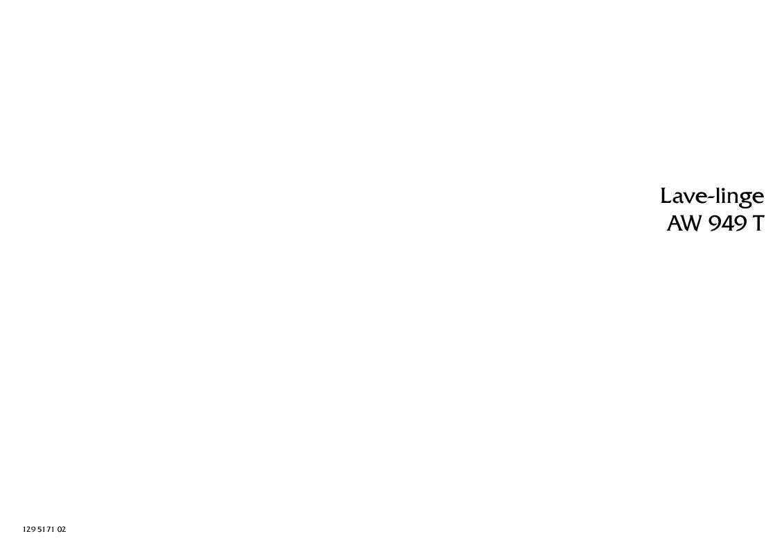 Mode d'emploi ARTHUR MARTIN AW949T