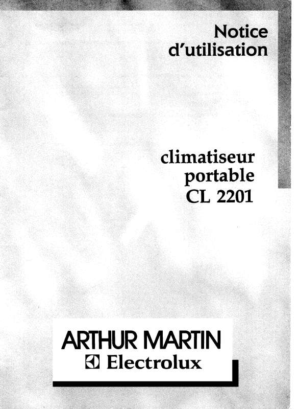 Mode d'emploi ARTHUR MARTIN CL2201