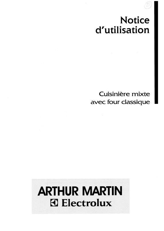 Mode d'emploi ARTHUR MARTIN CM6327-1