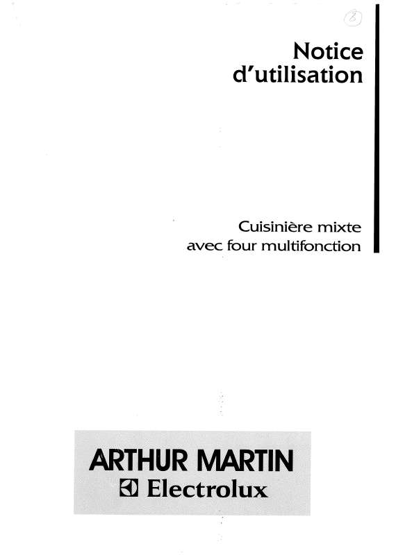 Mode d'emploi ARTHUR MARTIN CM6374-1