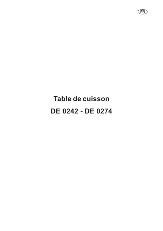 Mode d'emploi ARTHUR MARTIN DE0242X
