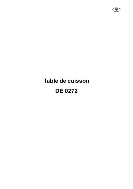 Mode d'emploi ARTHUR MARTIN DE0272X