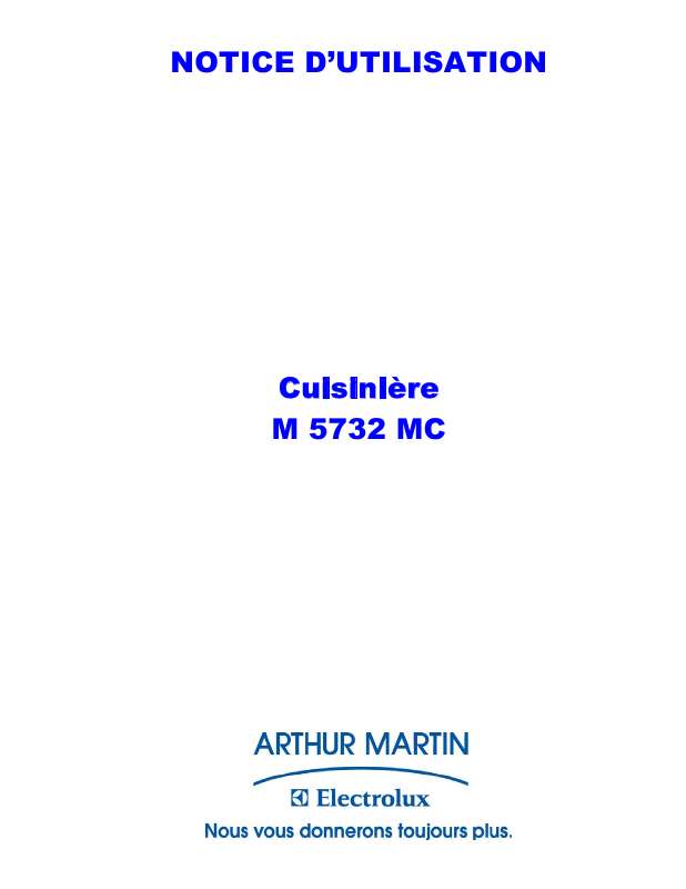 Mode d'emploi ARTHUR MARTIN M5732MCW