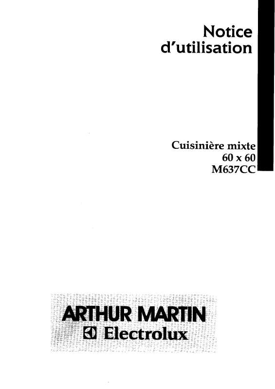 Mode d'emploi ARTHUR MARTIN M637CCN13+1CATA