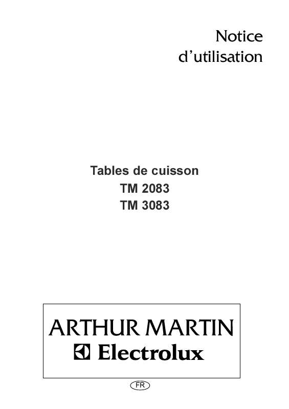 Mode d'emploi ARTHUR MARTIN TM2083N