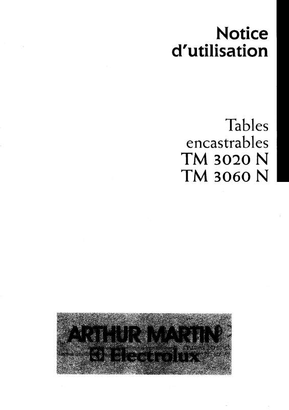 Mode d'emploi ARTHUR MARTIN TM3060N1