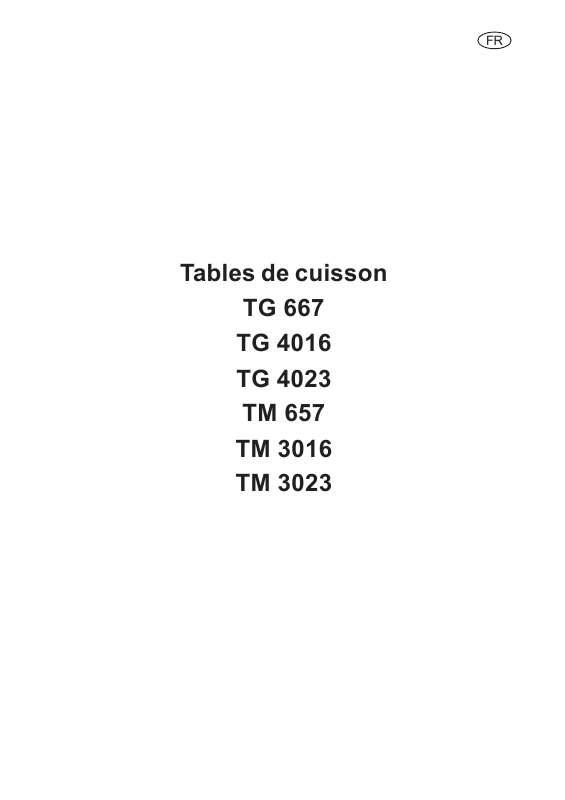 Mode d'emploi ARTHUR MARTIN TM657RR