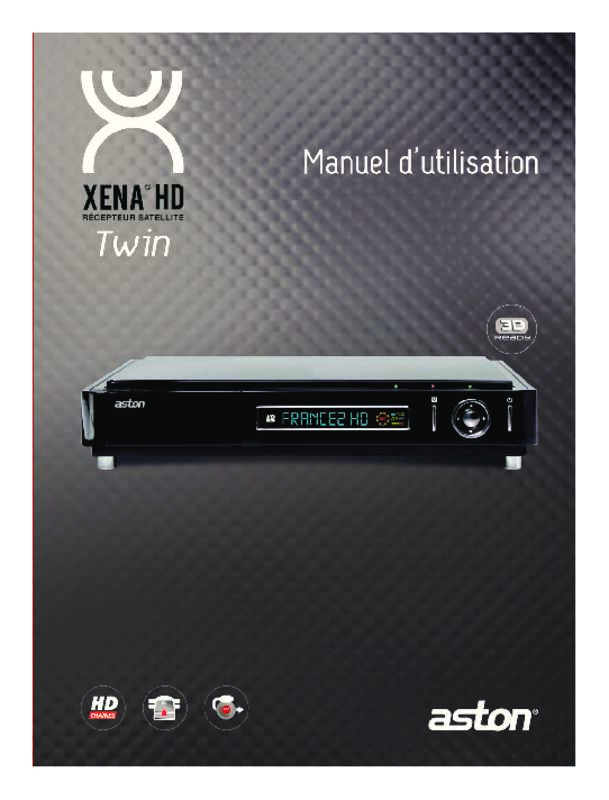 Décodeur Satellite Aston Xena Twin HD Connect - Double Tuner Fransat, PVR Ready - Neuf