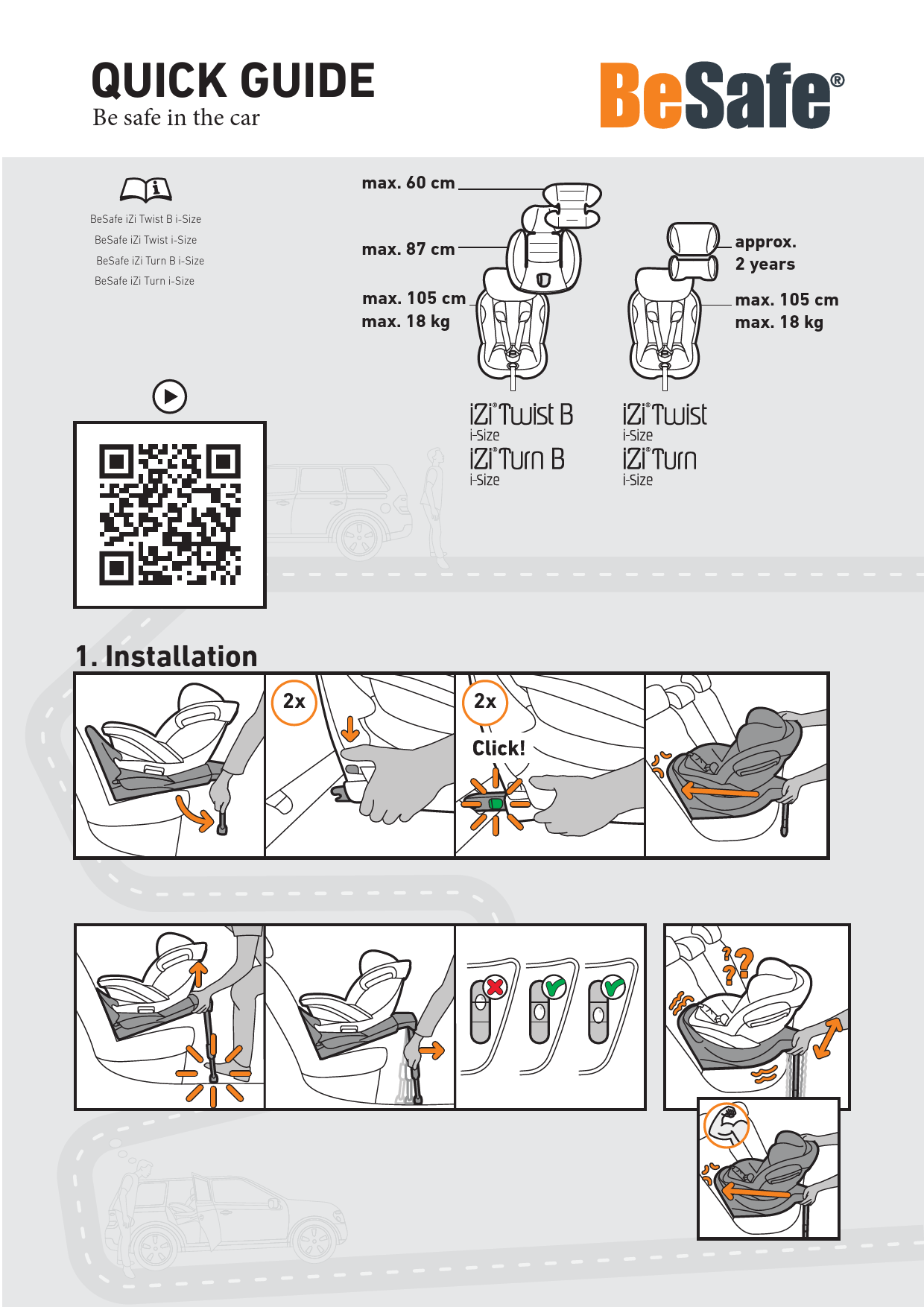 Notice BESAFE IZI TURN B - Siège Auto Trouver Une Solution à Un ...