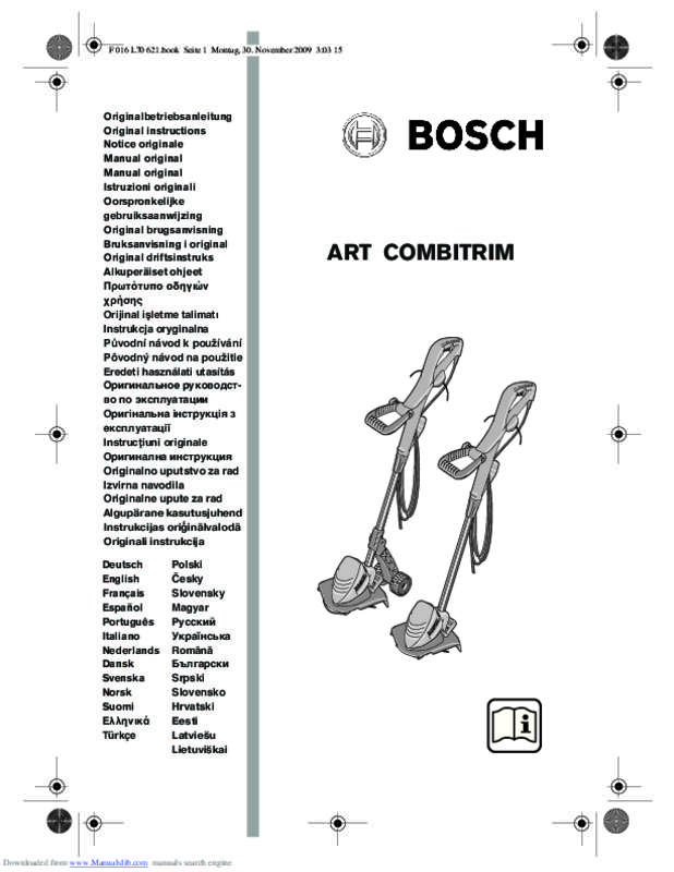 Mode d'emploi BOSCH ART30