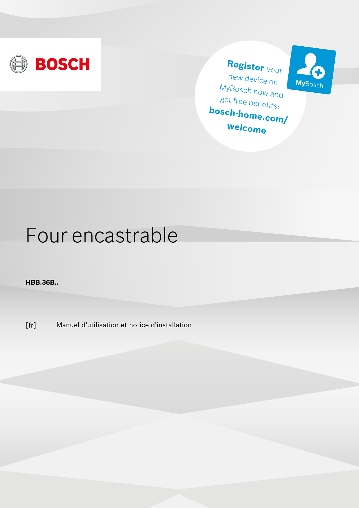 Mode d'emploi BOSCH HBB536BS0