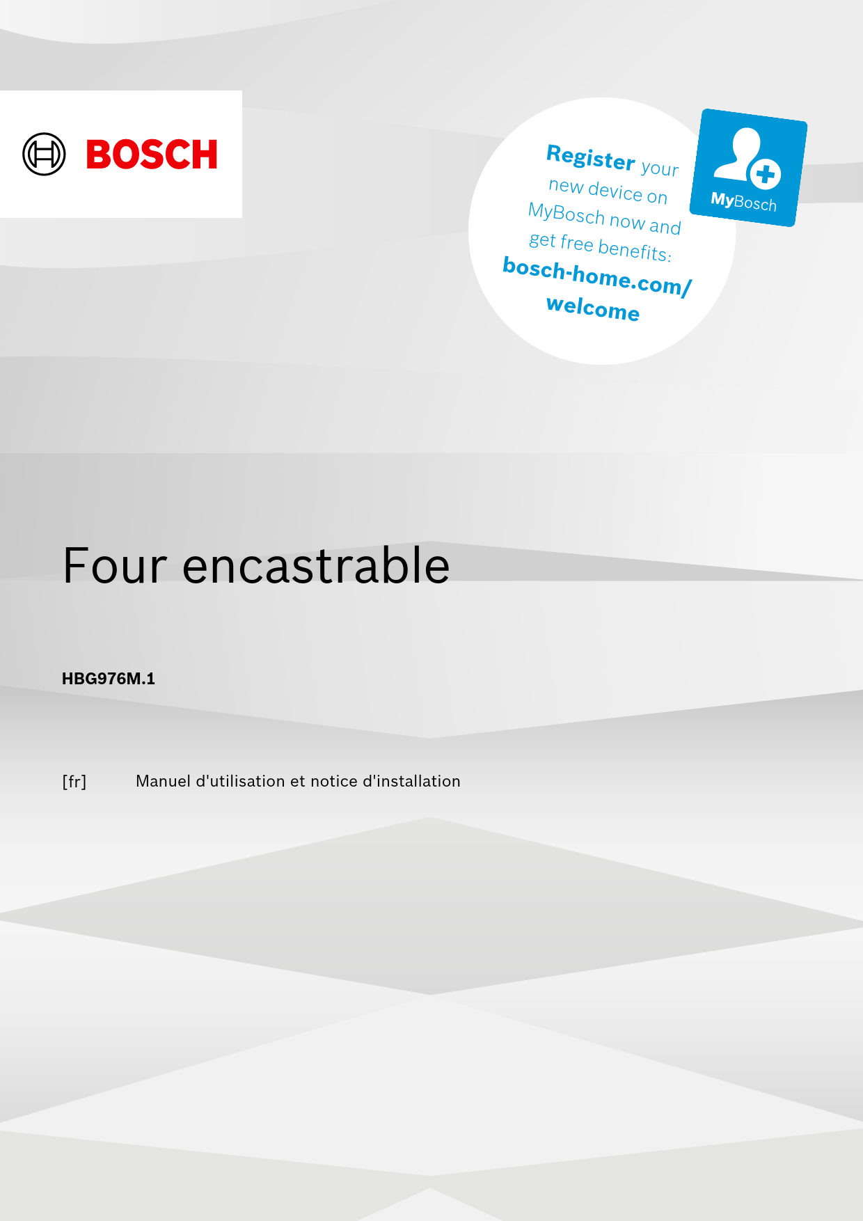 Mode d'emploi BOSCH HBG976MB1