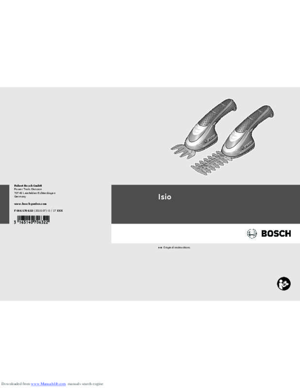 Mode d'emploi BOSCH ISIO 3