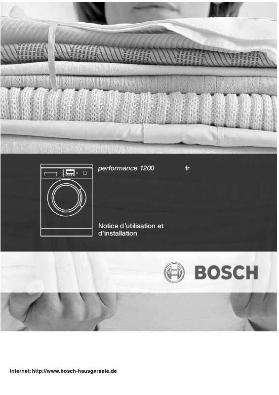 Mode d'emploi BOSCH WVD24560FF/03