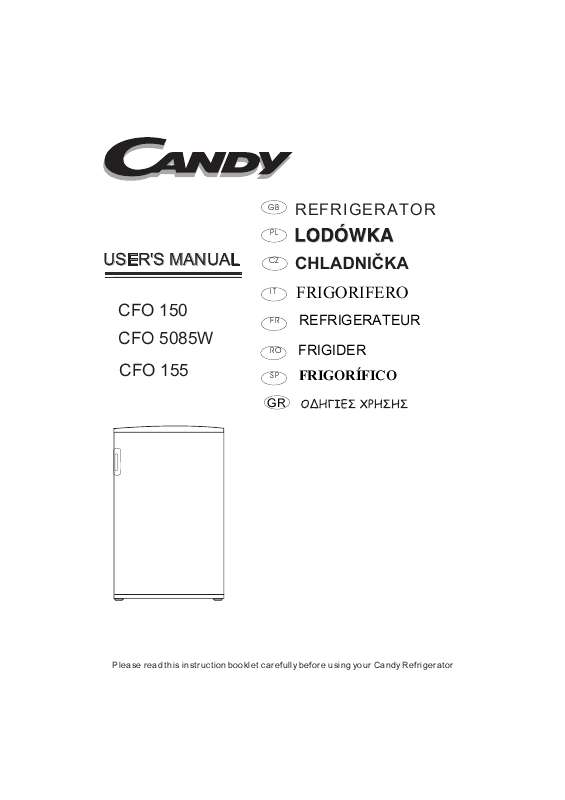 Notice CANDY CFO 150 Trouver une solution à un problème CANDY CFO 150 mode d'emploi CANDY CFO