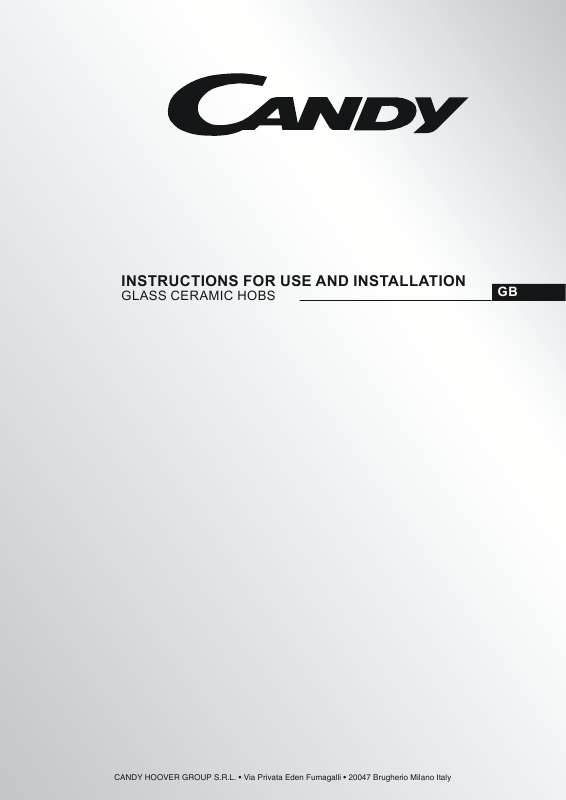 Notice plaque de cuisson CANDY CH632XK Trouver une solution à un problème CANDY CH632XK mode d