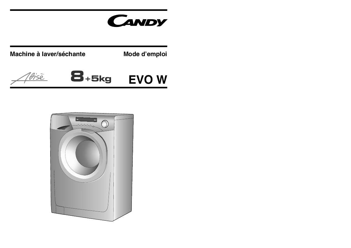 Mode d'emploi CANDY EVOW885D