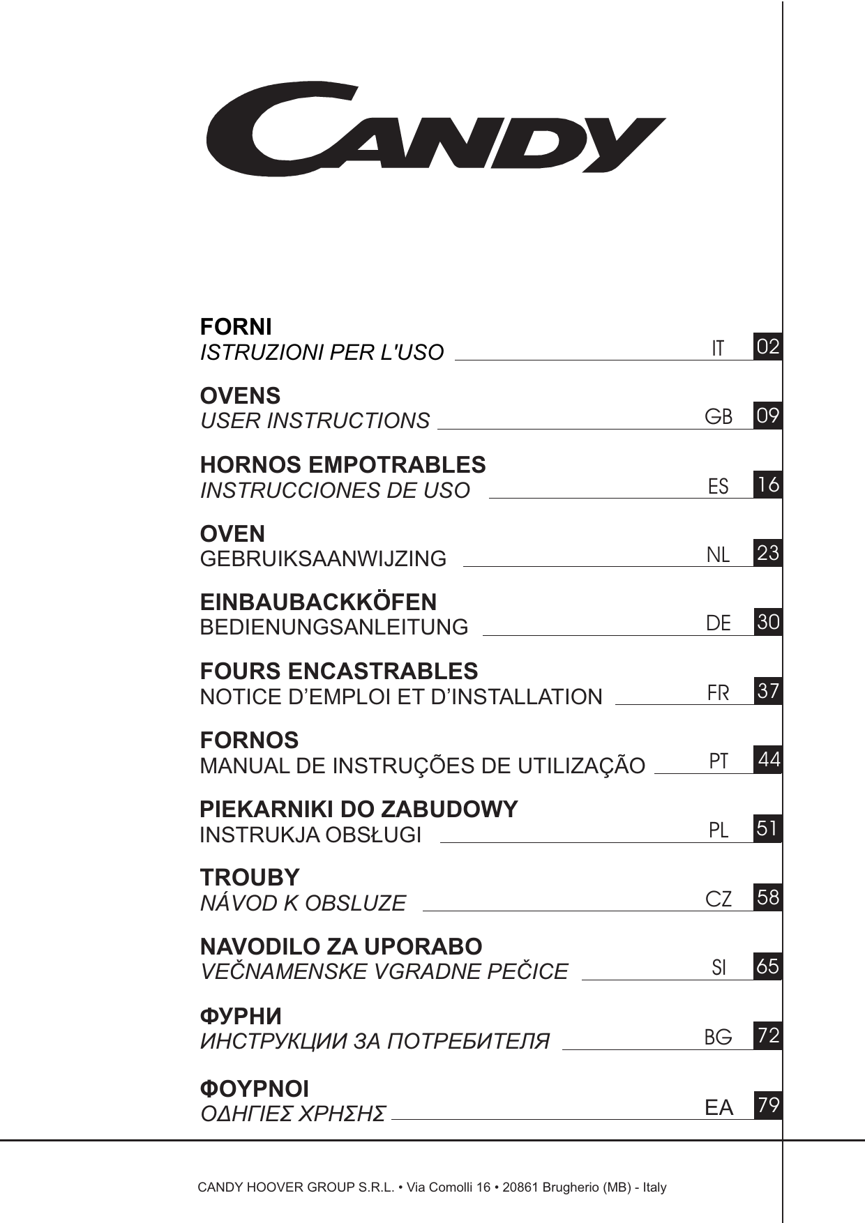Mode d'emploi CANDY FCC604RA
