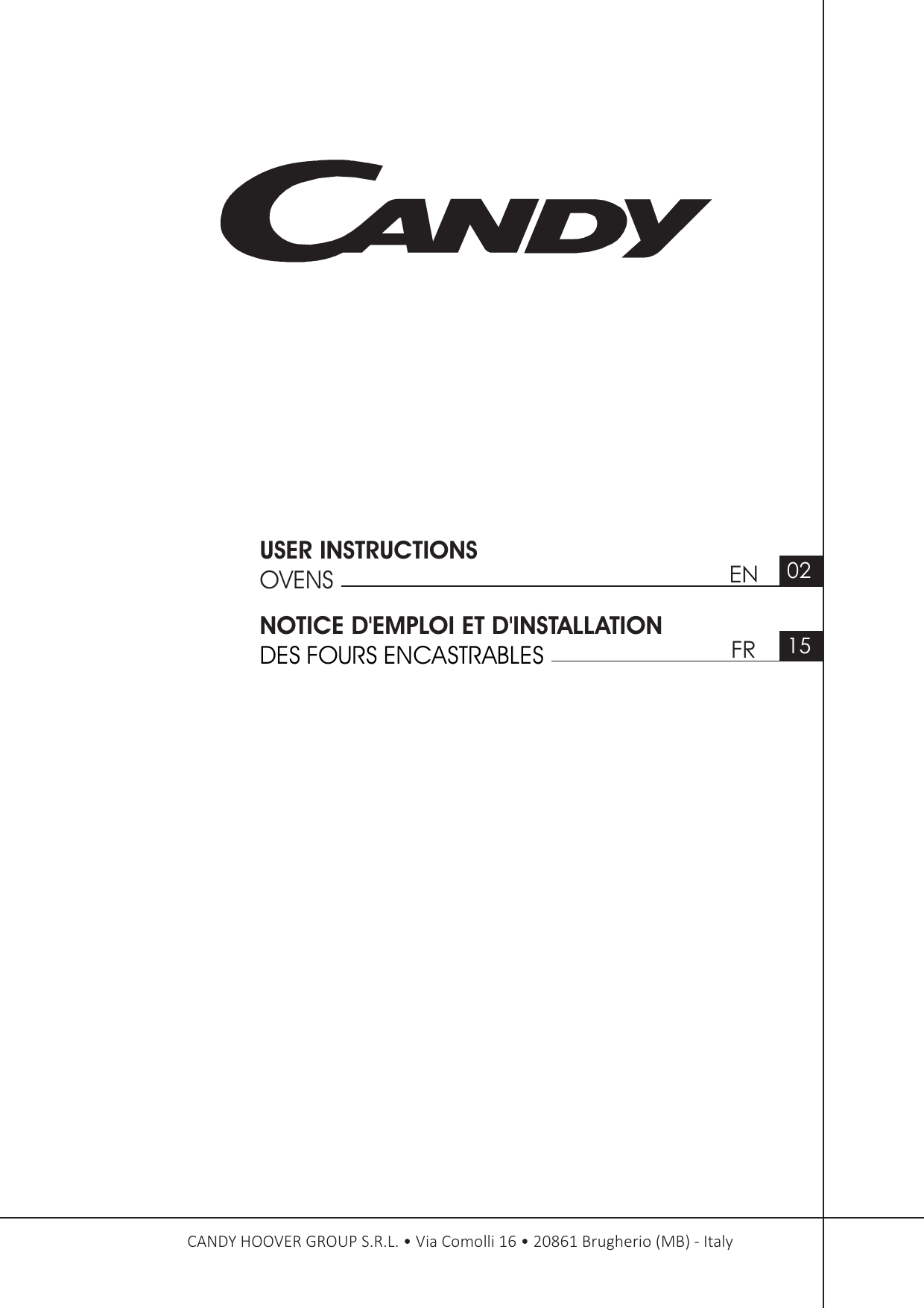 Mode d'emploi CANDY FCTS896X