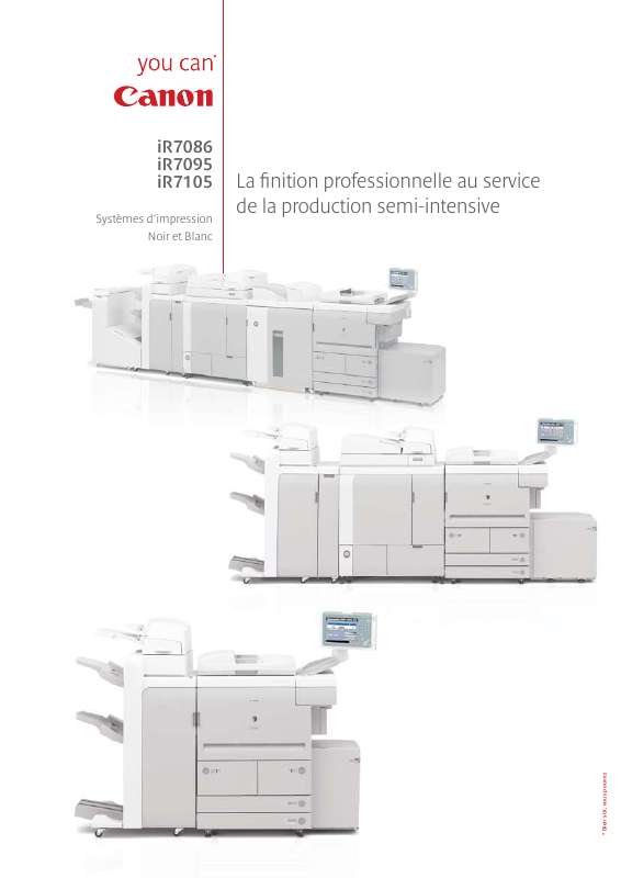 Notice CANON IR 7095 imprimante multifonction laser Trouver une