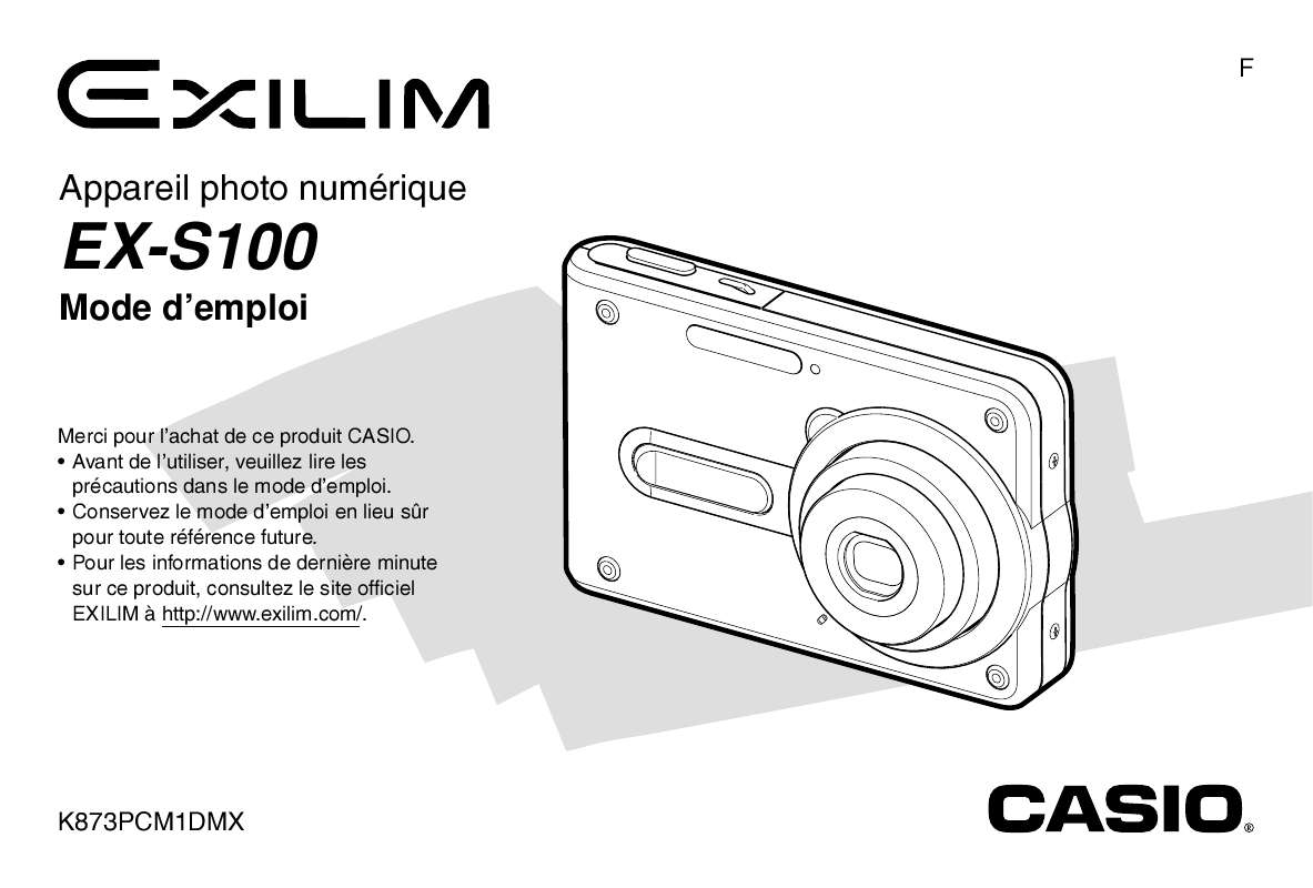 Notice CASIO EX-S100 - appareil photo Trouver une solution à un