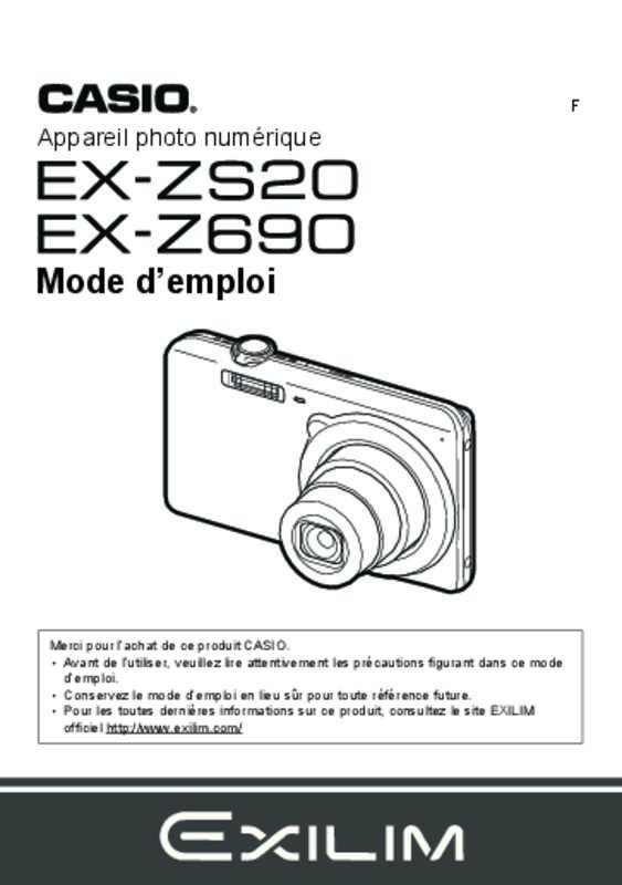 Mode d'emploi CASIO EXILIM EX-ZS200