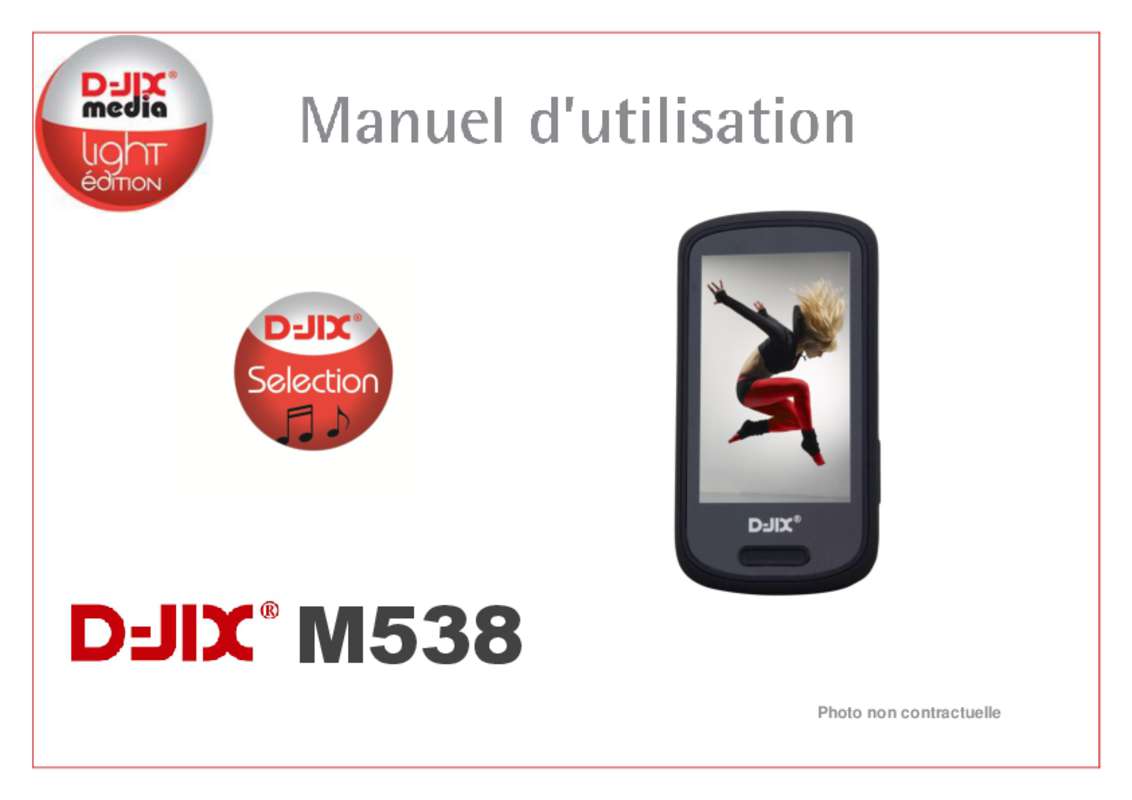 Notice DJIX M538 lecteur mp3 Trouver une solution à un problème D