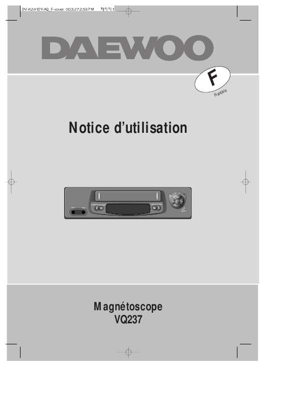 Notice four microonde DAEWOO VQ237 Trouver une solution à un problème — free download