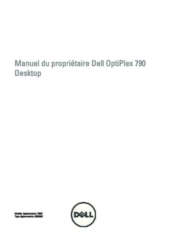 Mode d'emploi DELL OPTIPLEX 790