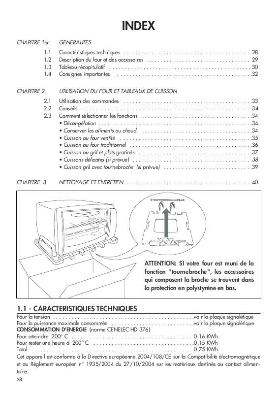 Notice four DELONGHI EO 2150 Trouver une solution à un problème DELONGHI EO  2150 mode d'emploi DELONGHI EO 2150 Français
