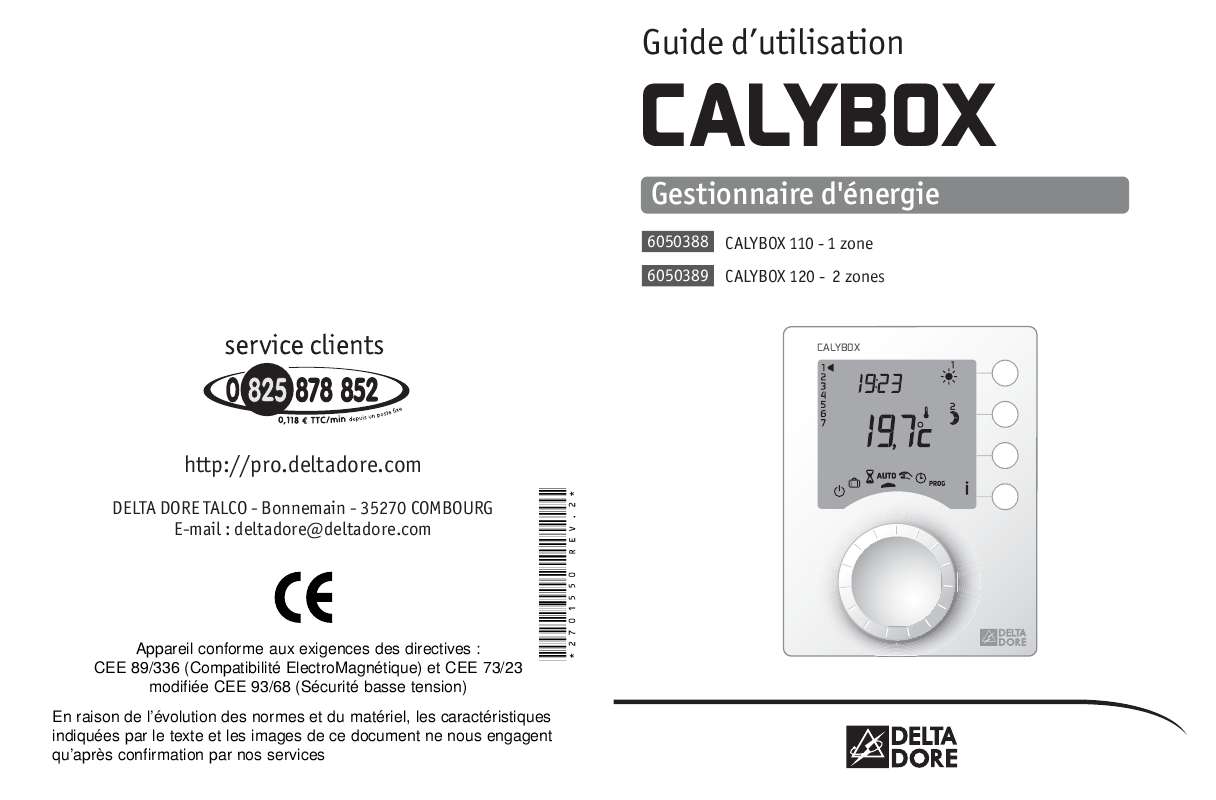 Calybox 120 Notice