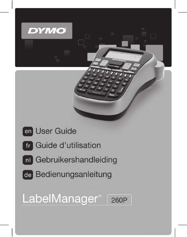Mode d'emploi DYMO LABELMANAGER 260P