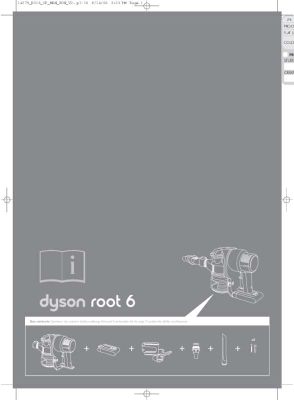 Mode d'emploi DYSON DC16 ROOT 6