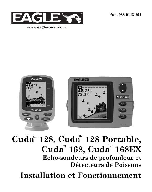 Notice EAGLE CUDA 168 gps marine Trouver une solution à un problème