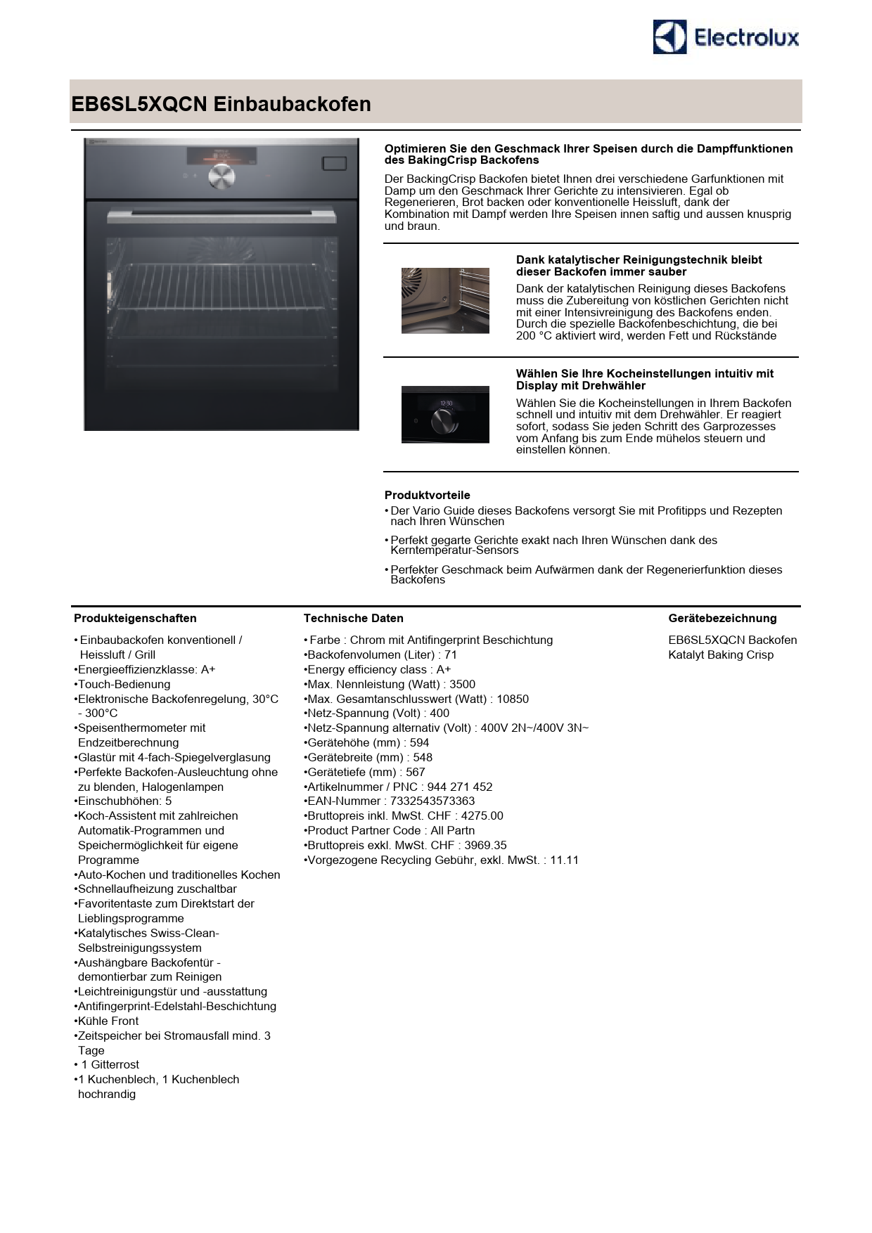 Electrolux Four Mode Demploi