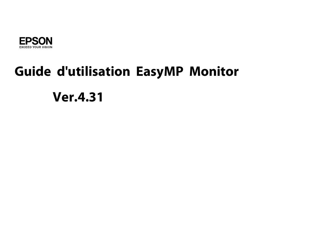Mode d'emploi EPSON EB-L1200U