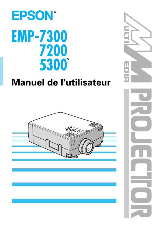 Notice EPSON EMP5300 vidéoprojecteur Trouver une solution à un