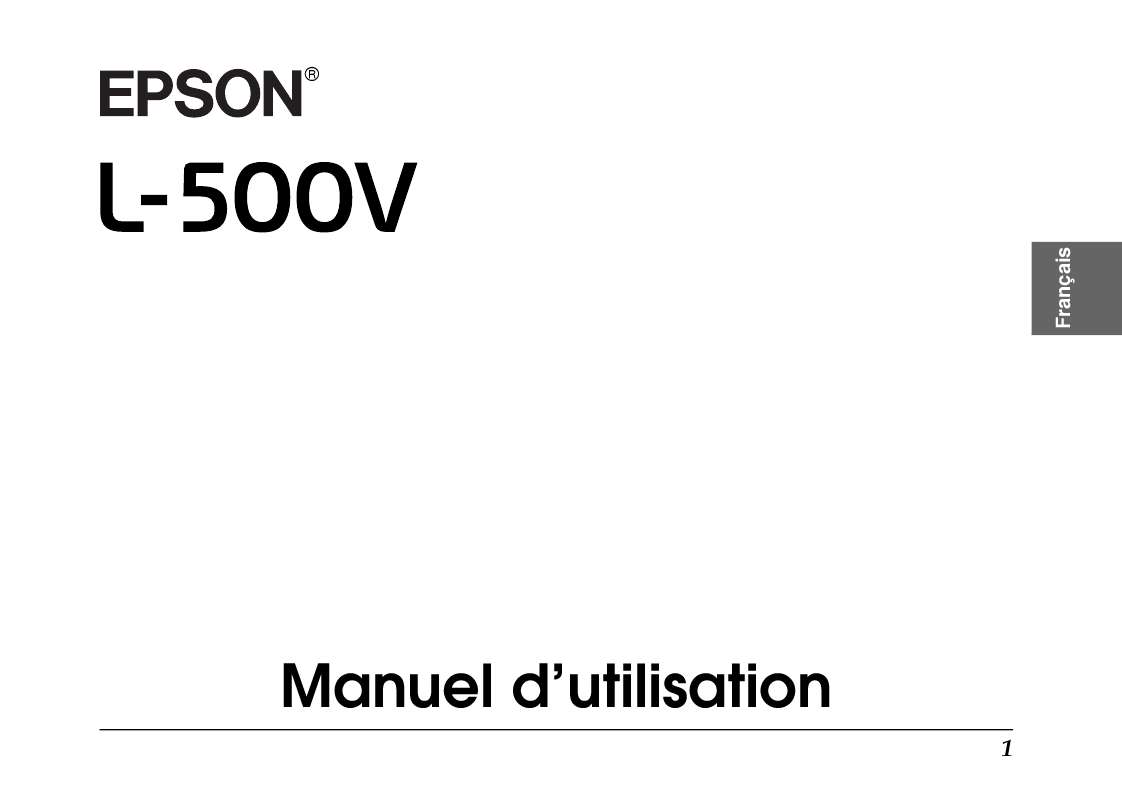 Notice EPSON L500V action cam Trouver une solution à un