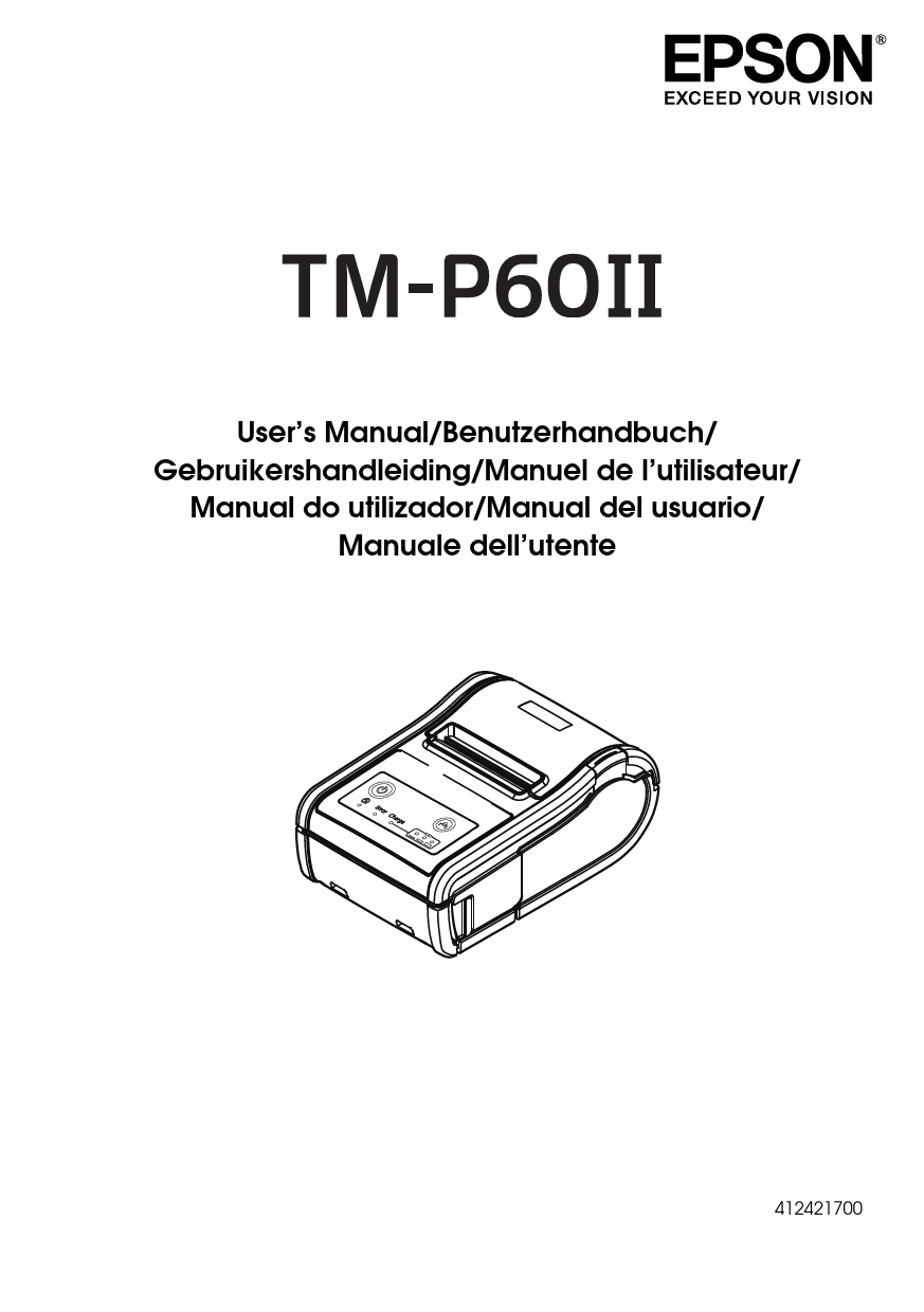 Mode d'emploi EPSON TM-P60II