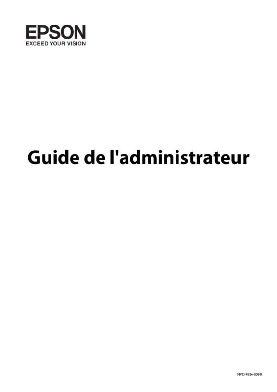 Mode d'emploi EPSON WORKFORCE PRO WF-8510DWF