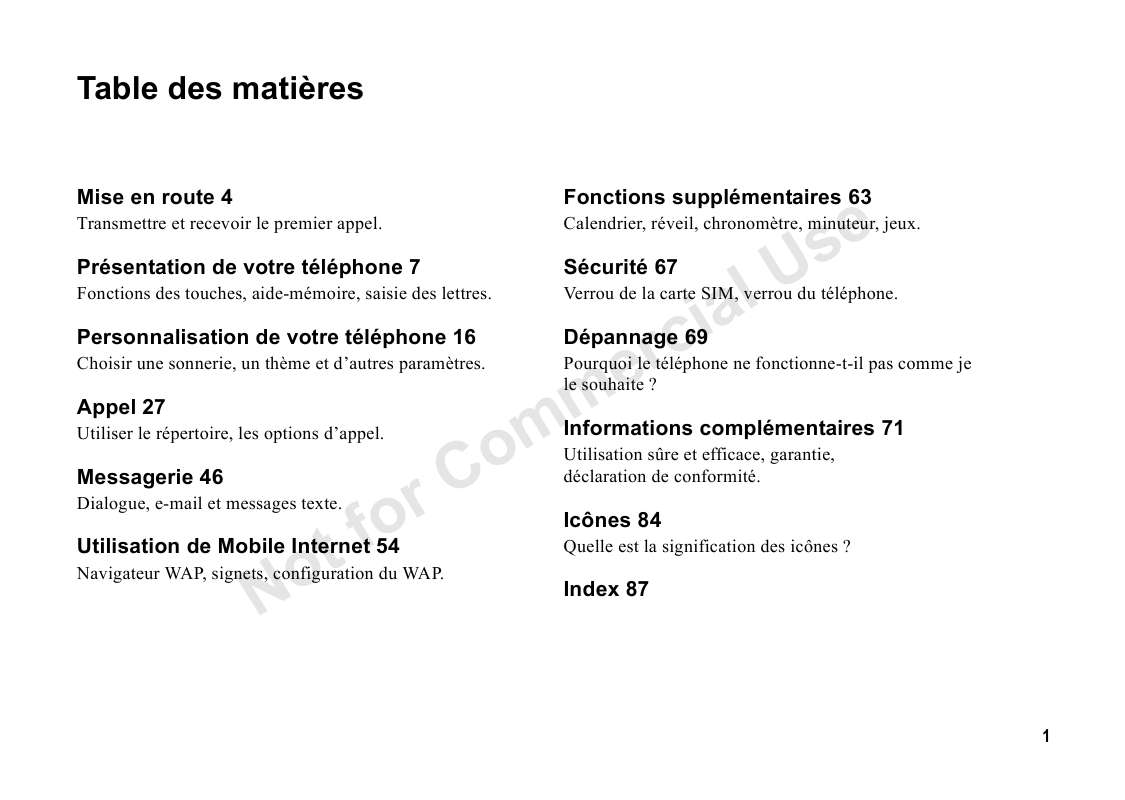 Mode d'emploi ERICSSON R600