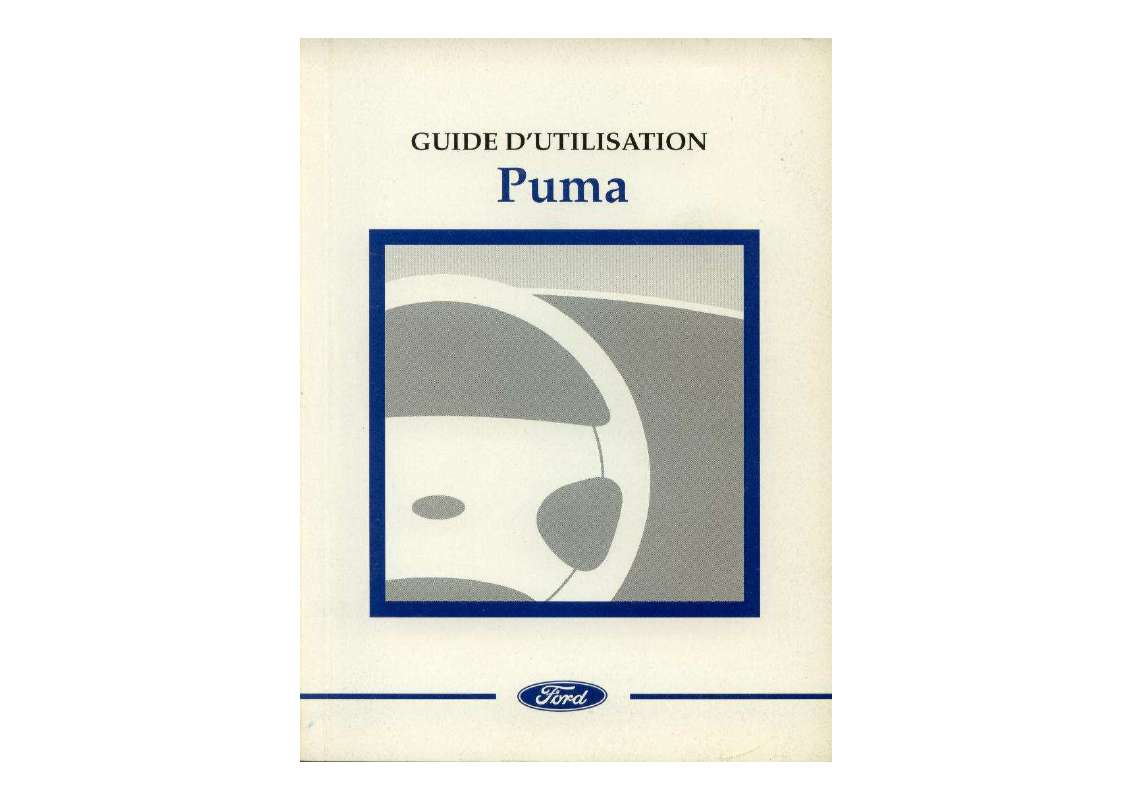Notice FORD PUMA voiture Trouver une solution à un problème FORD PUMA