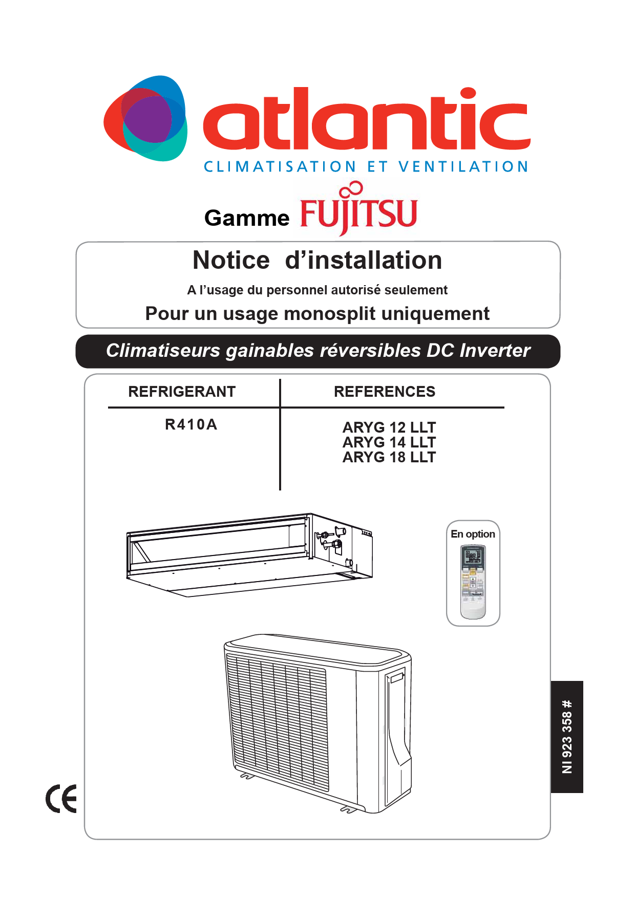 Notice FUJITSU ARYG18LSLAP climatiseur Trouver une solution à un — free download