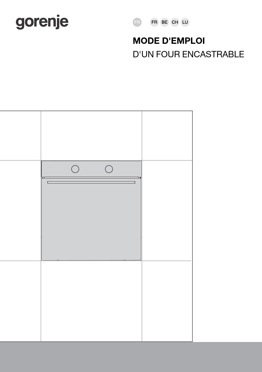 Four encastrable fonction vapeur bpsa6747a08bg airfry noir Gorenje